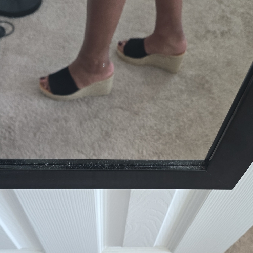 Dolce Vita Black Espadrille Wedge Sandals